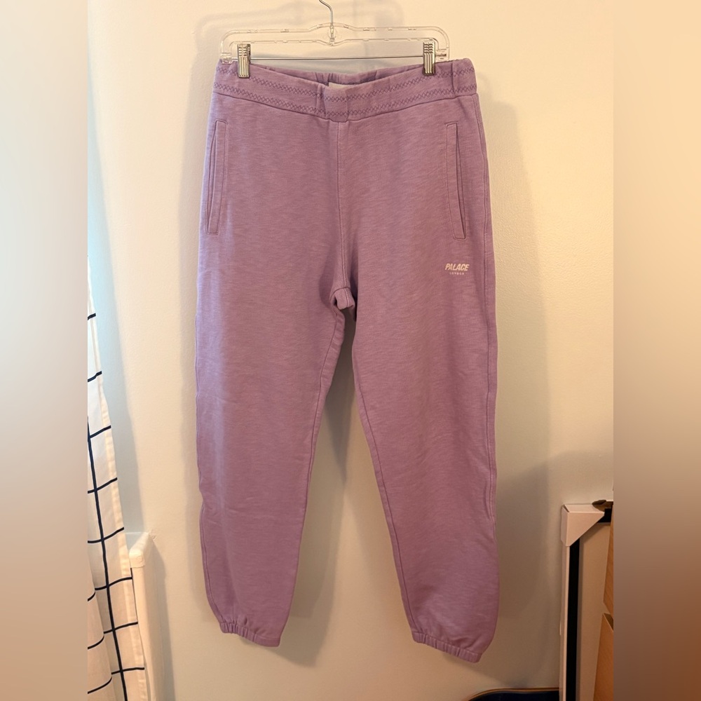 Palace Men’s Size Medium M Slub Zig Zag Joggers Purple